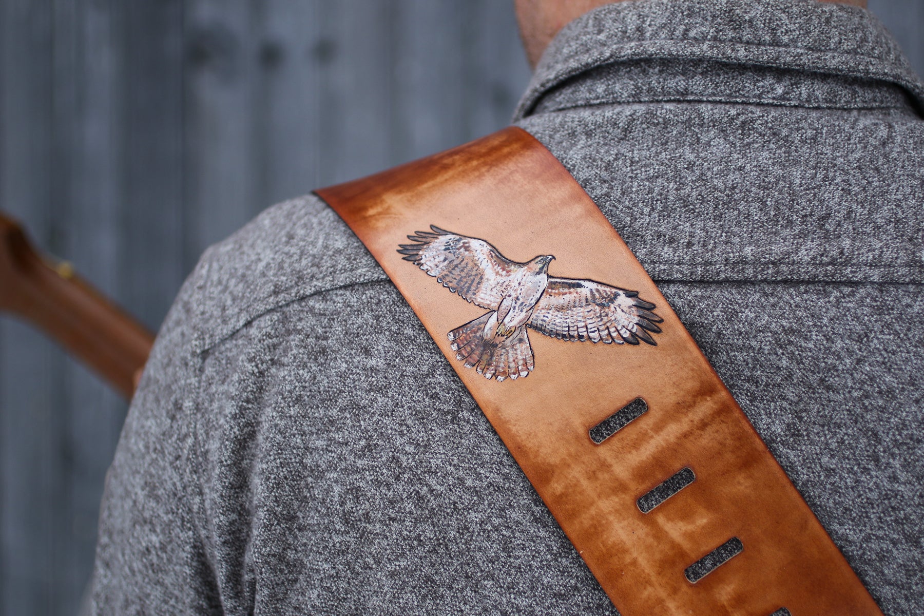 Custom Hawk Guitar Strap