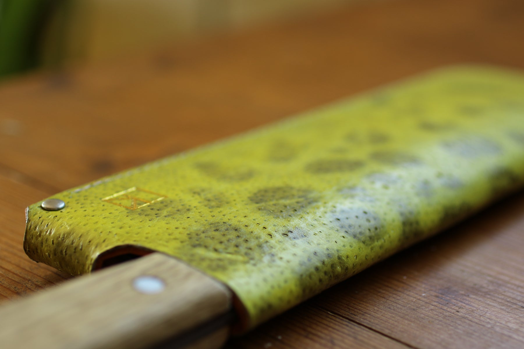 fish leather knife sheath