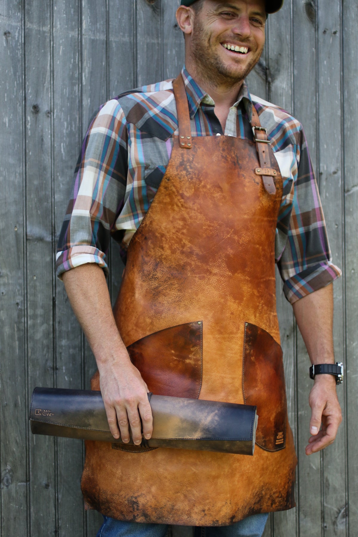 Old Timber Signature Italian Leather Full Apron