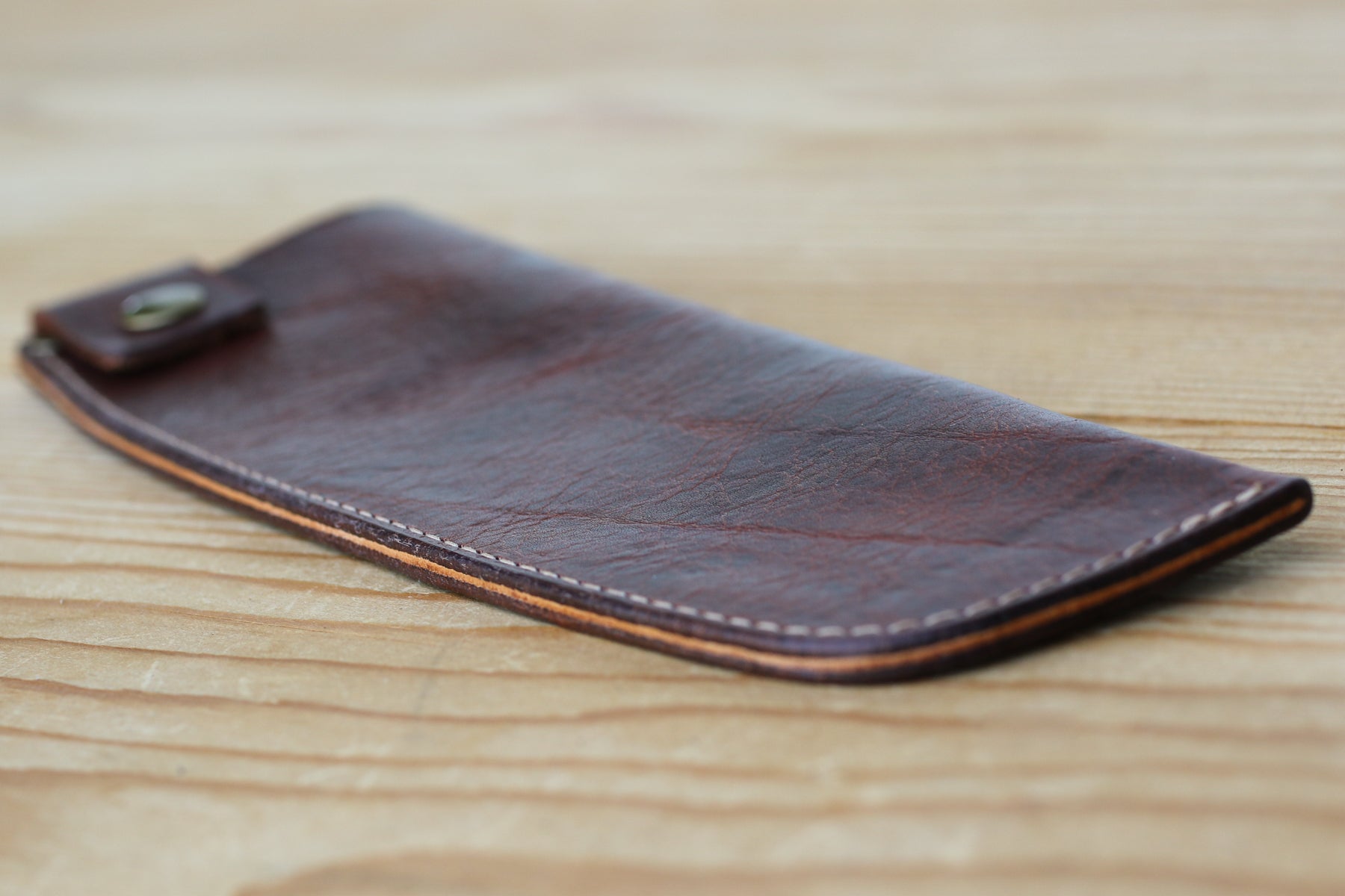 American Bison Leather Knife Sheath